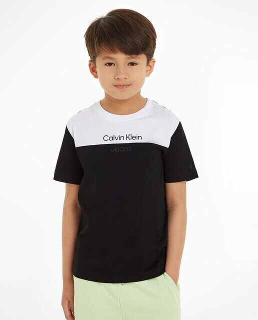

Футболка для мальчика с короткими рукавами Calvin Klein, белый