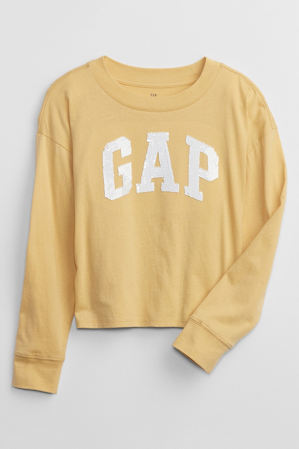 

Футболка с длинным рукавом и логотипом Gap, желтый