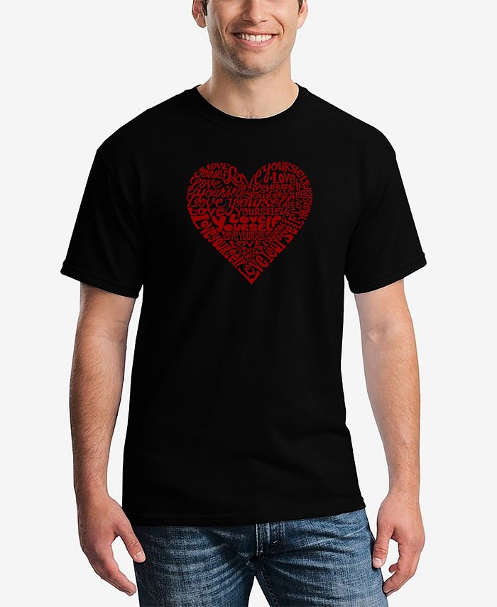 Мужская футболка Love Yourself с принтом Word Art LA Pop Art, черный блюмберг р м волшебство и любовь заставьте себя полюбить