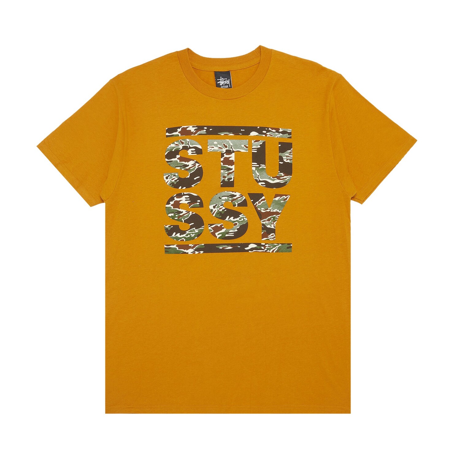 

Футболка Stussy с камуфляжным принтом Оранжевая, Оранжевый