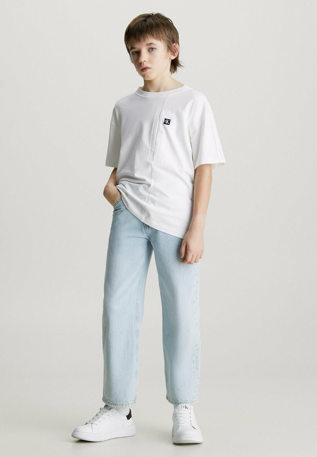 

Футболка базовая STRETCH Calvin Klein Jeans, цвет bright white