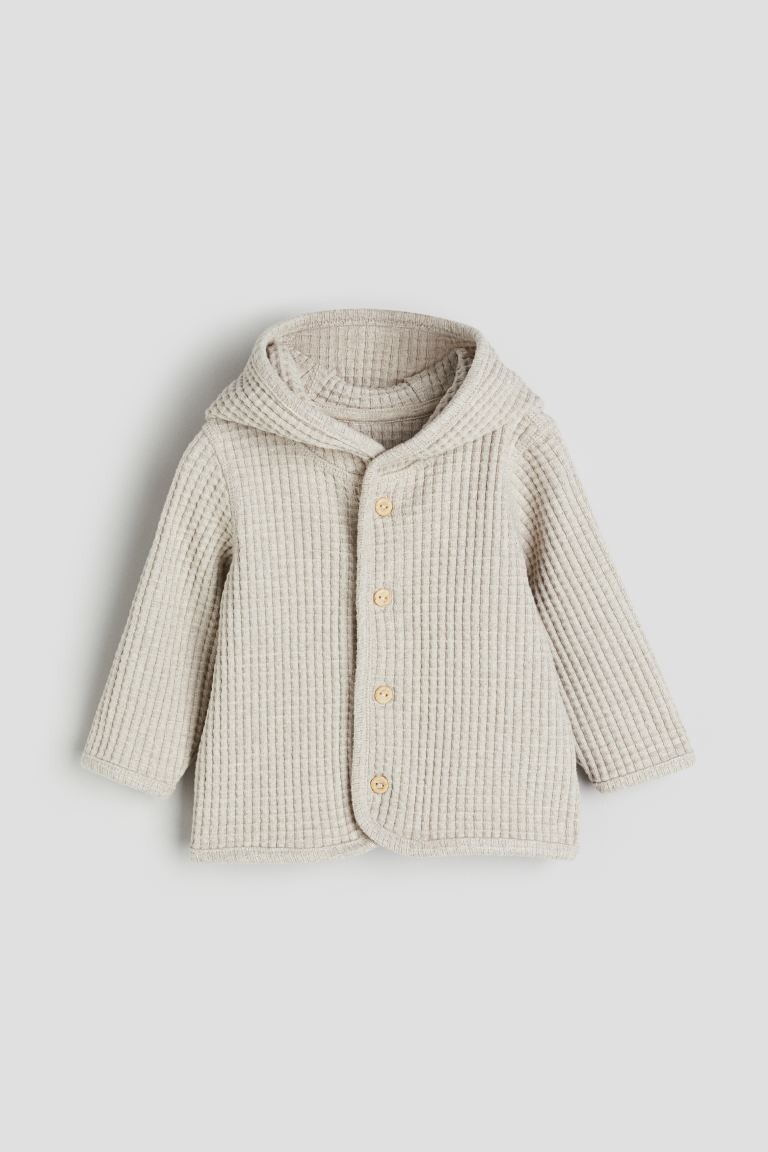 

Кардиган с вафельной структурой H&M, бежевый