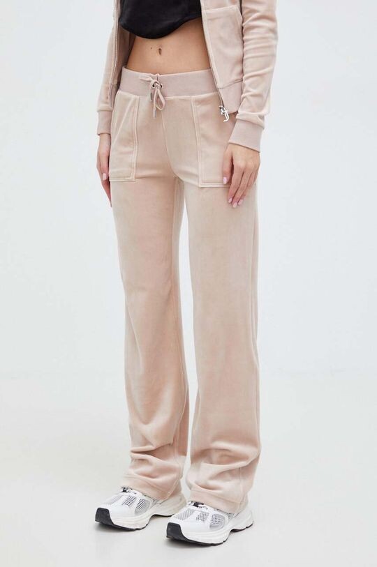 

Бархатные спортивные штаны Juicy Couture, бежевый