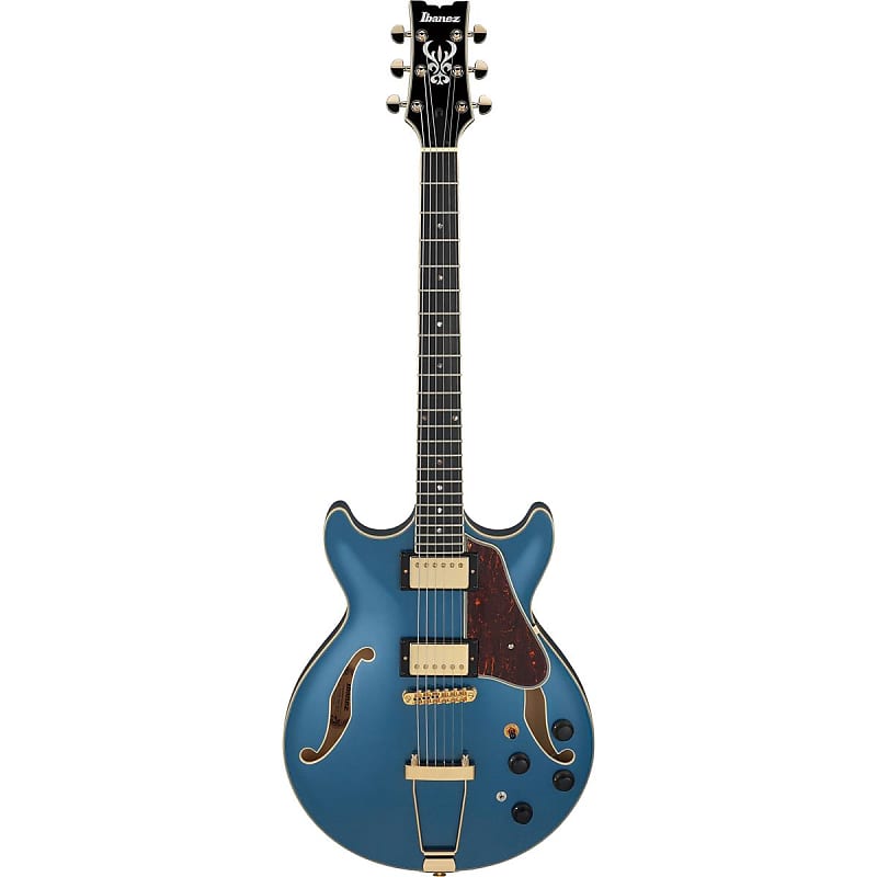 Электрогитара Ibanez AM Artcore Expressionist AMH90 Hollow-Body Electric Guitar, Prussian Blue Metallic