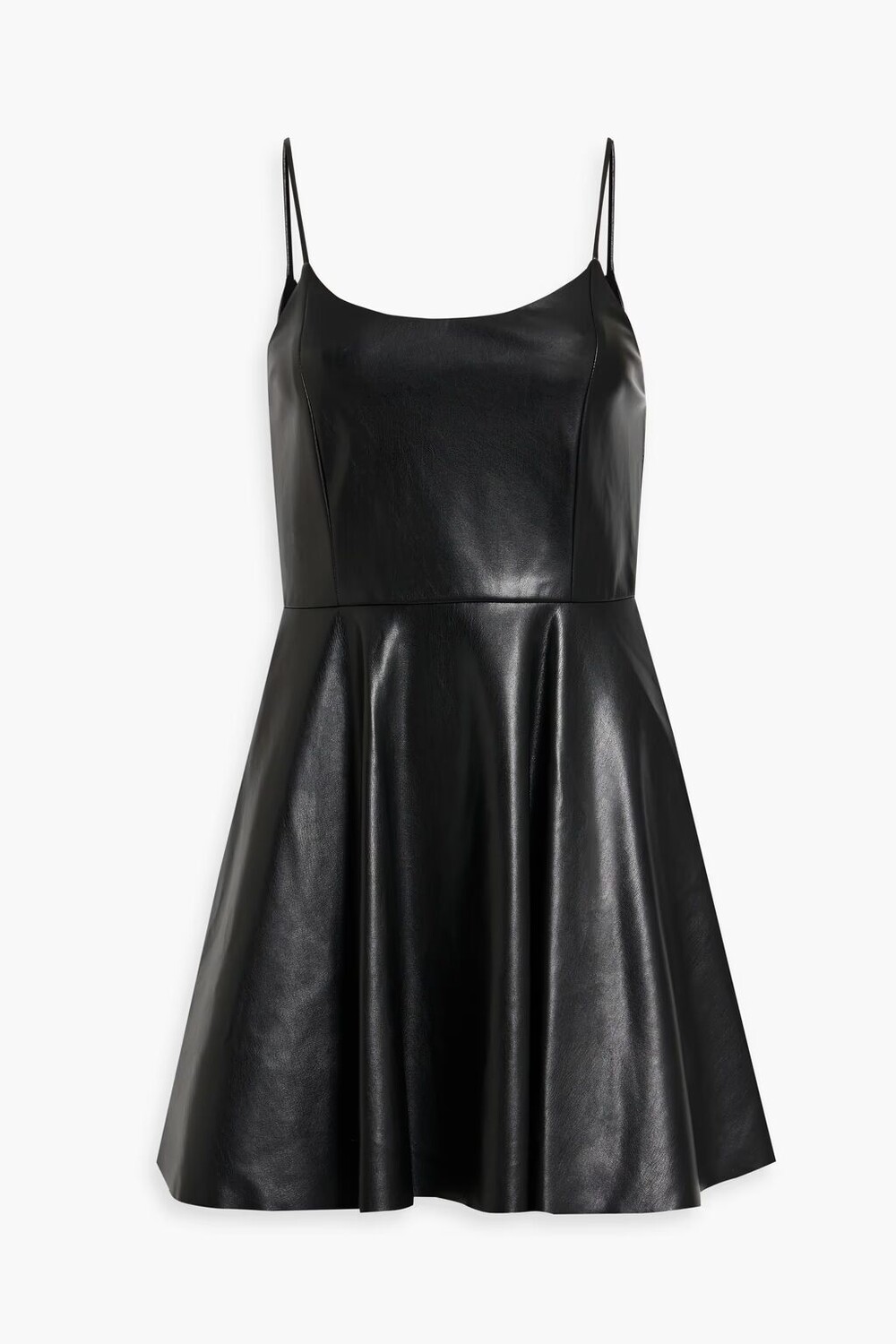 

Платье мини Rome из искусственной кожи Alice + Olivia, черный
