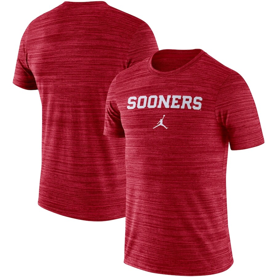

Футболка с длинным рукавом Jordan Brand Oklahoma Sooners, малиновый