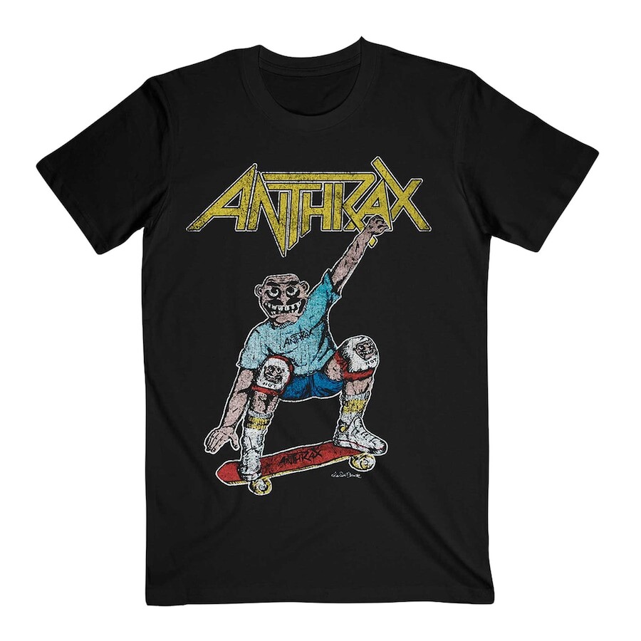 

Футболка с коротким рукавом Rock Off Anthrax, черный