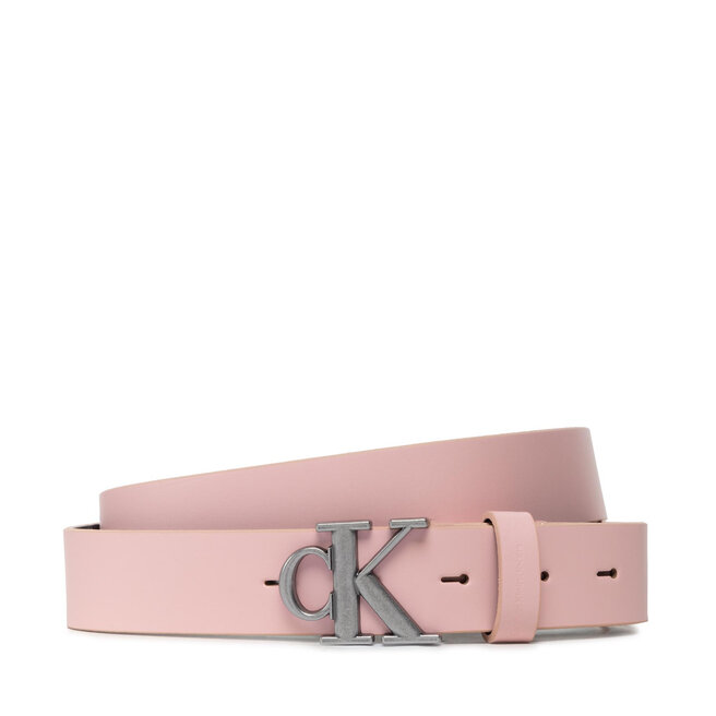 Ремень Calvin Klein Jeans RoundMono Plaque, розовый