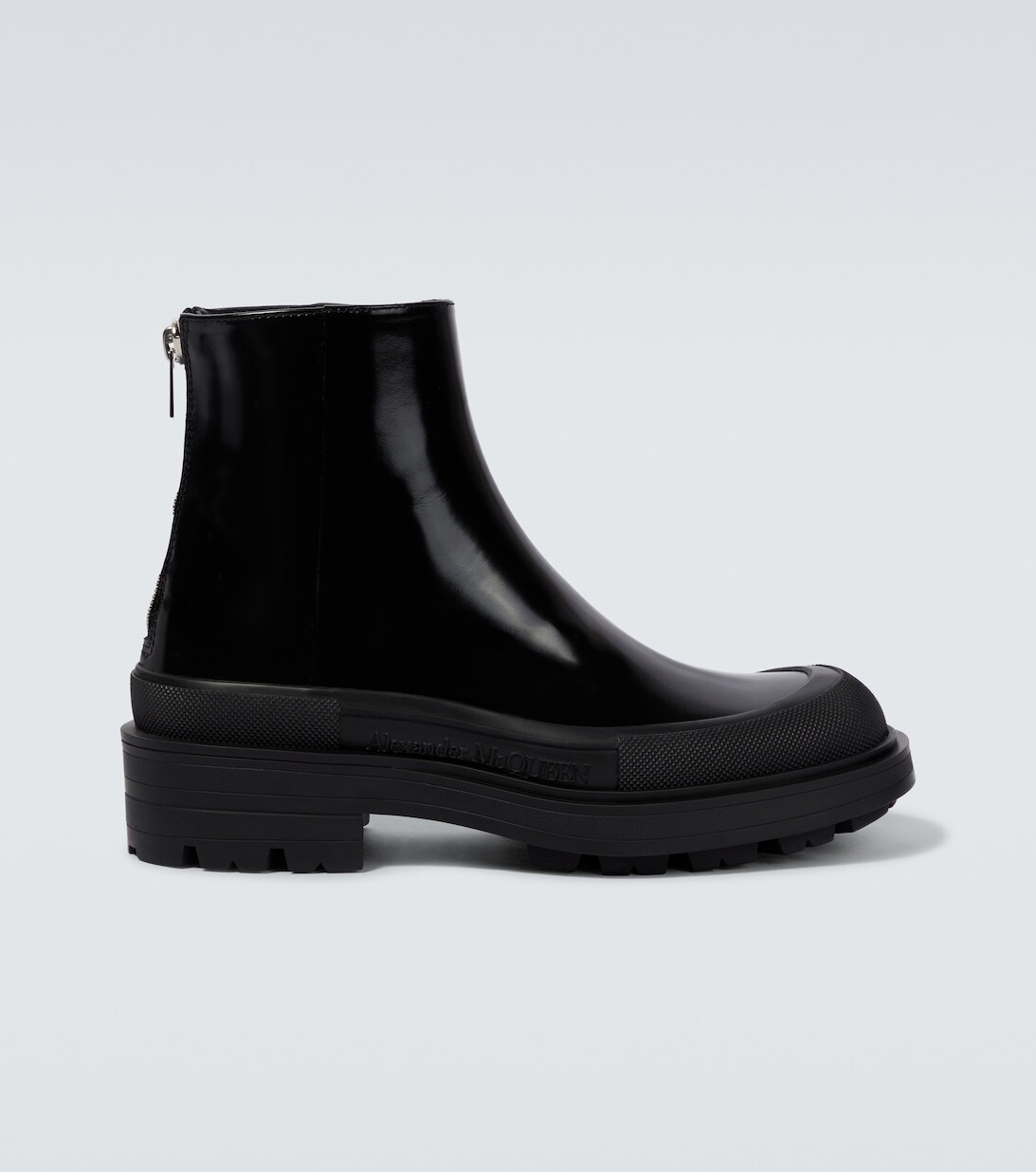 

Ботильоны Stack из кожи и резины Alexander McQueen, черный