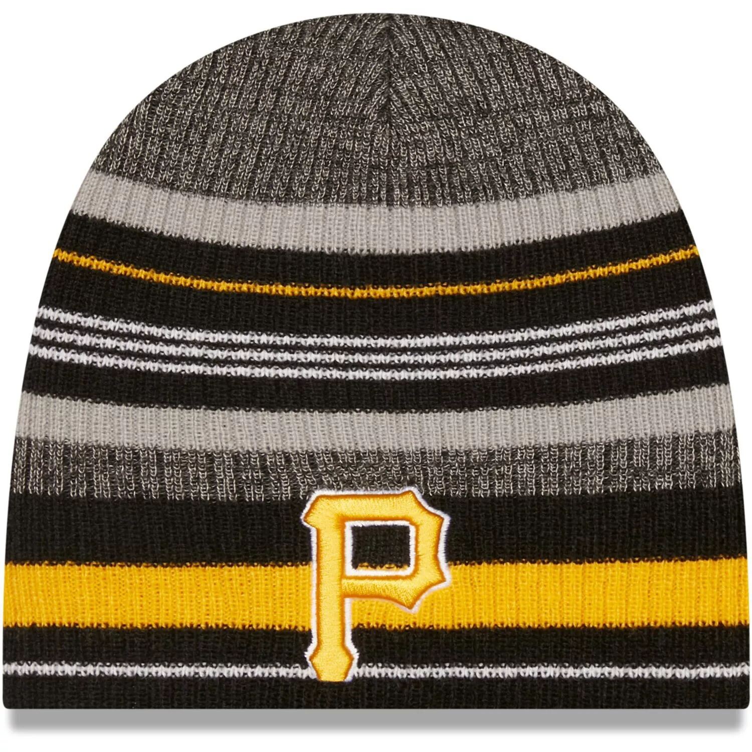 

Мужская черная полосатая шапка-бини New Era Pittsburgh Pirates
