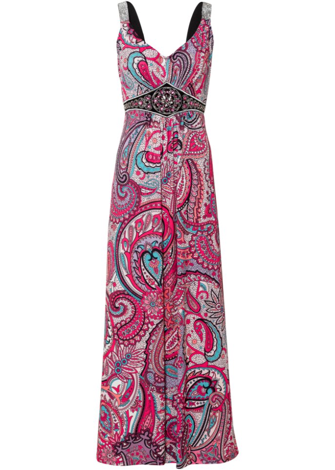 Платье макси с аппликациями Bodyflirt Boutique, розовый платье bodyflirt летнее 42 44 размер