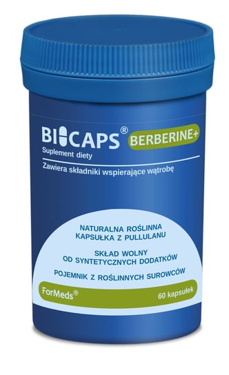 Formeds, Bicaps Berberine+, холестерин в печени, 60 капсул. vitauthority berberine 60 вегетарианских капсул