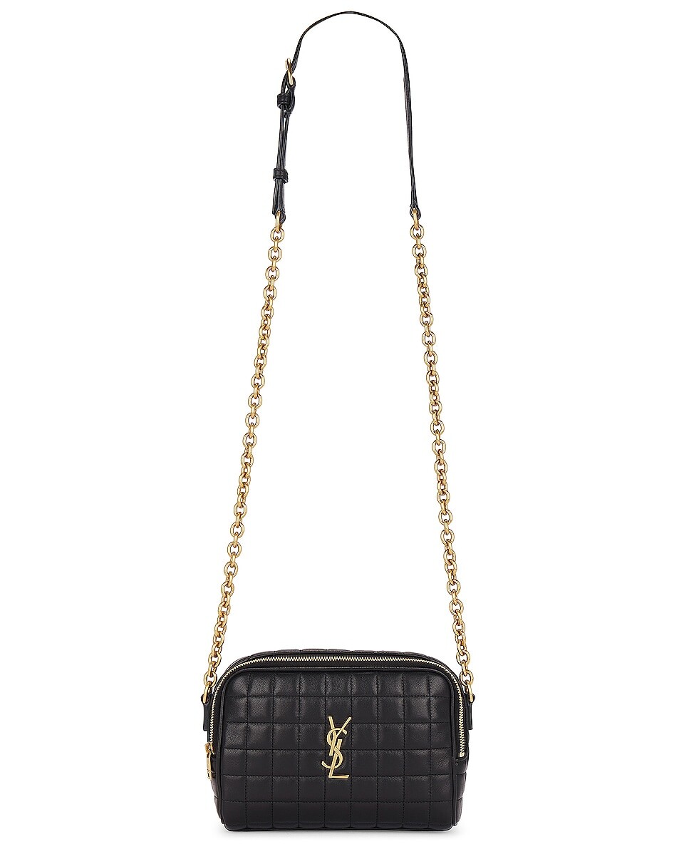 

Сумка Saint Laurent Mini Cassandre Camera, нуар