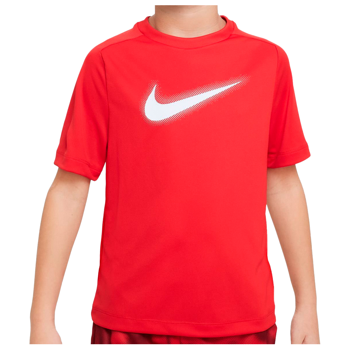 цена Функциональная рубашка Nike Kid's Dri FIT Icon T Shirt, цвет University Red/White