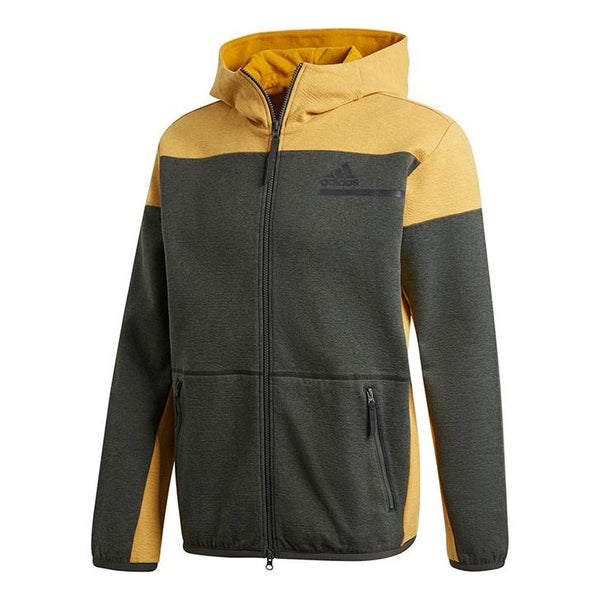Куртка adidas Zne Fz M Winter Colorblock Fleece Lined Stay Warm Hooded Jacket Brown, коричневый