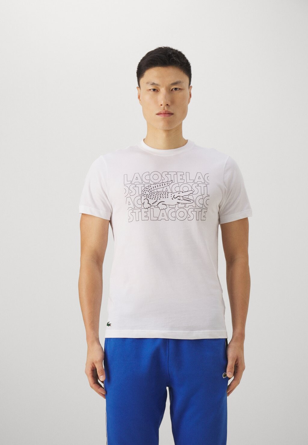 

Спортивная футболка Printed Sports T-Shirt Lacoste, белый