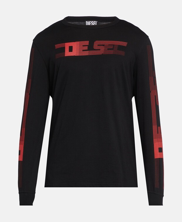 

Топ с длинными рукавами Diesel, черный