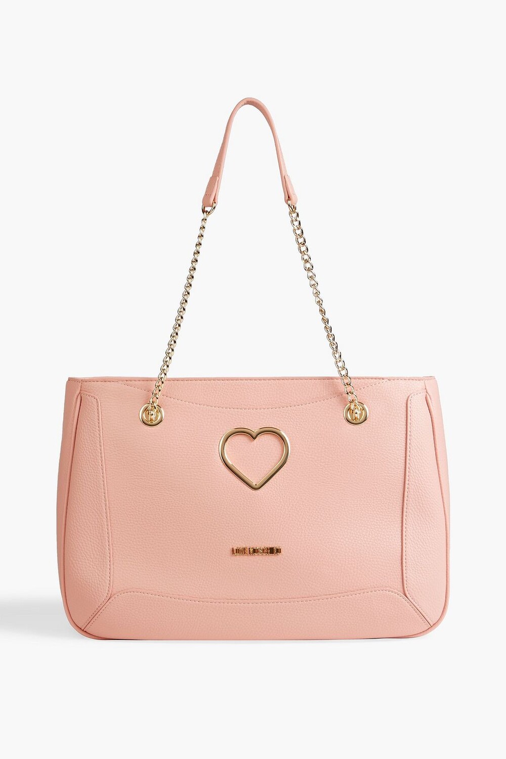 

Сумка-тоут из искусственной шагреневой кожи LOVE MOSCHINO, румян