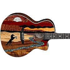 stallion Акустическая гитара Luna Vista Stallion Tropical Wood Acoustic-electric Guitar - Gloss Natural, Help Support Small Business & Buy It Here !