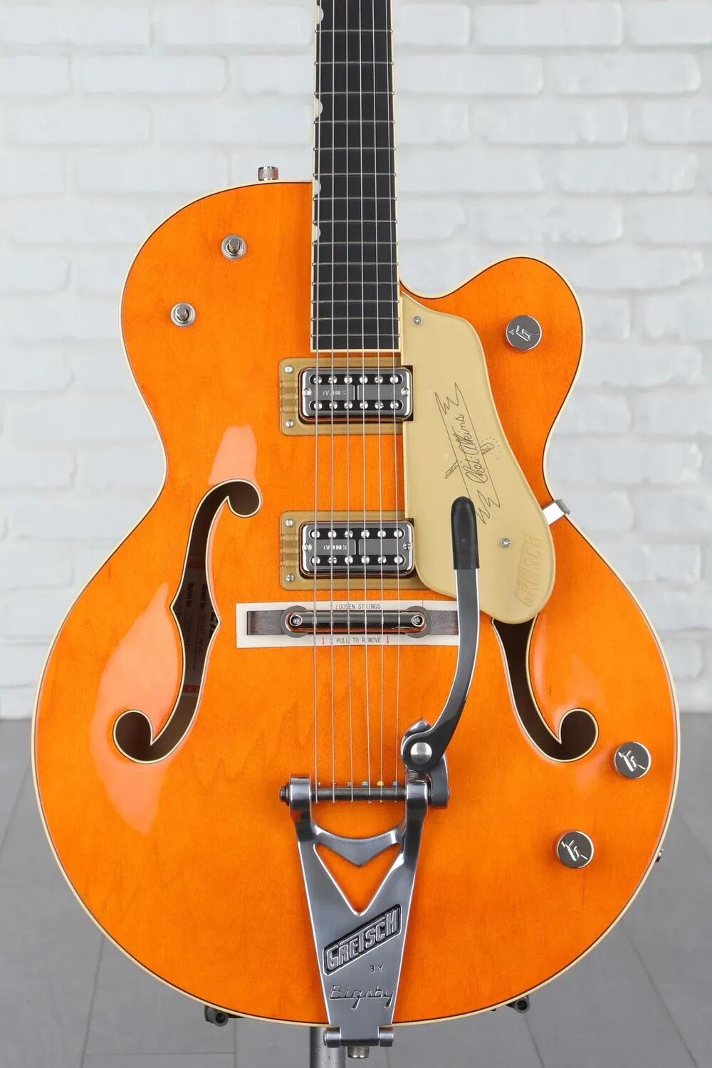 

Gretsch G6120T-59 Vintage Select 1959 Chet Atkins — оранжевое пятно Western, Bigsby