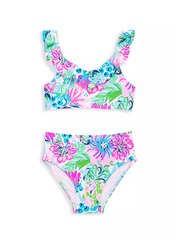 

Мини-бикини Kasme для маленьких девочек и девочек Lilly Pulitzer Kids, мультиколор