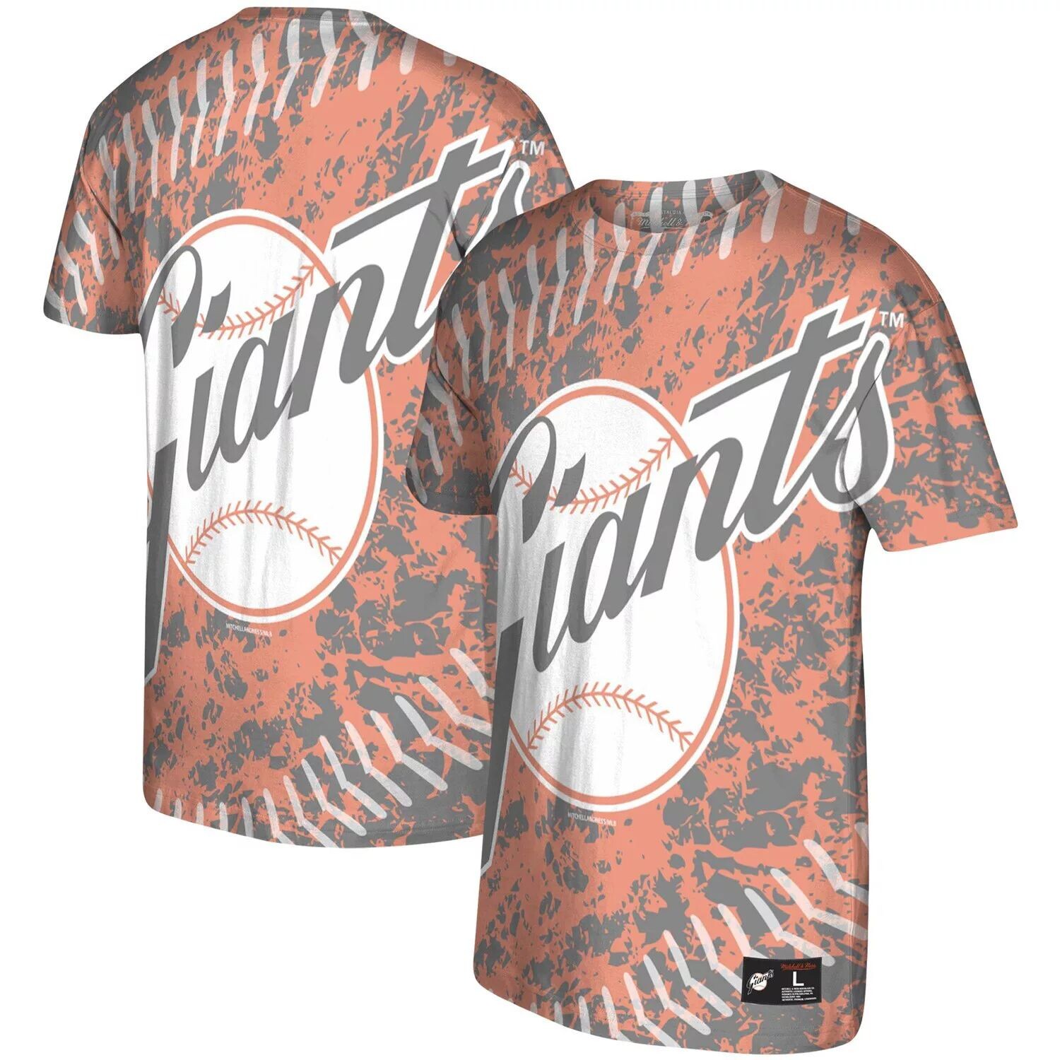 

Мужская футболка Mitchell & Ness Orange San Francisco Giants с историческим логотипом Jumbotron