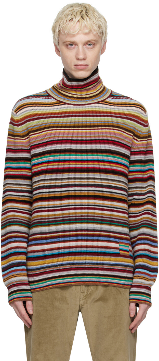 

Водолазка в разноцветную фирменную полоску Paul Smith