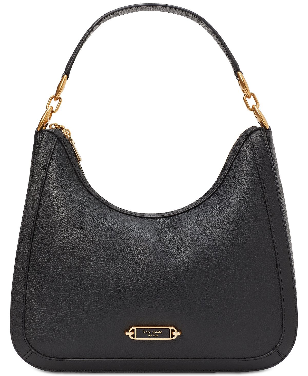 

Маленькая сумка-хобо Gramercy из шагреневой кожи kate spade new york, черный