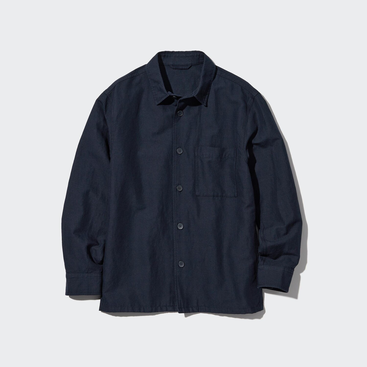

Куртка из хлопкового льна UNIQLO, темно-синий