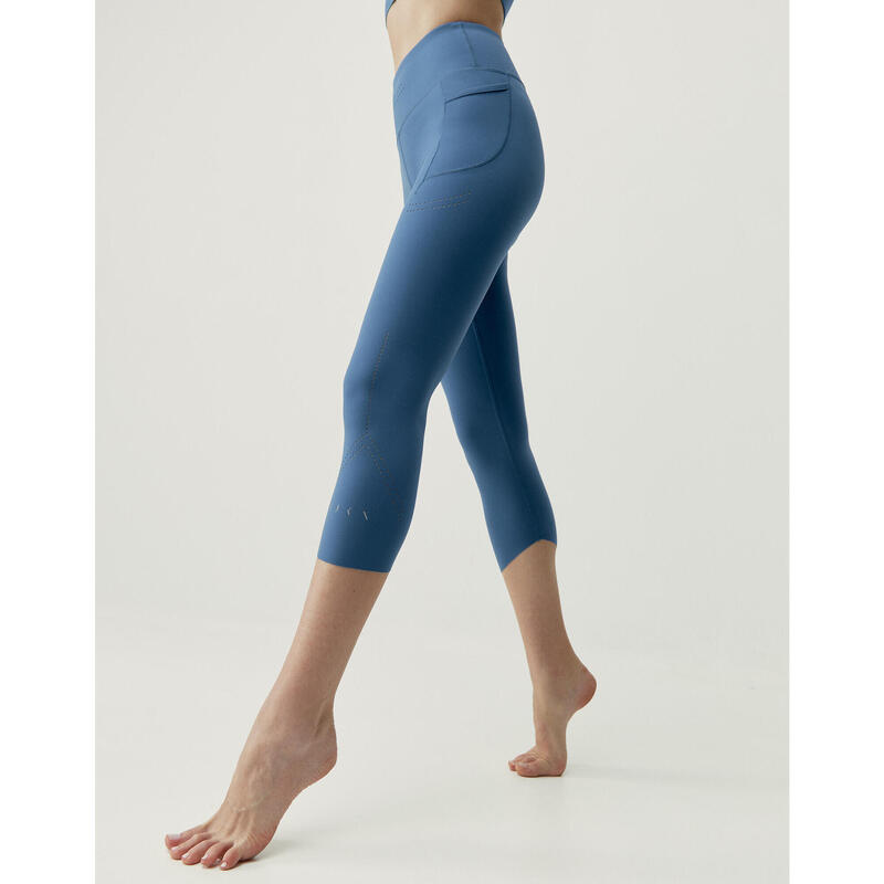 Женские леггинсы длиной капри Unai Born Living Yoga для йоги, цвет blau