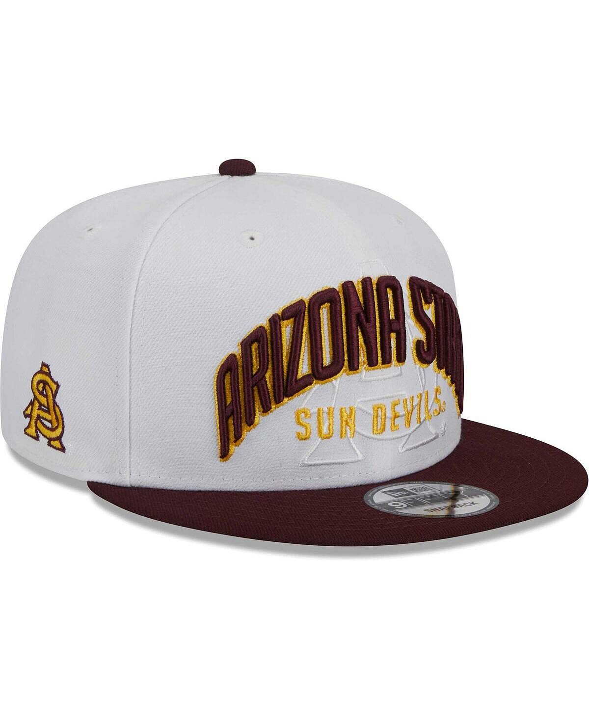 

Мужская двухцветная кепка Snapback 9FIFTY белого, темно-бордового цвета штата Аризона Sun Devils New Era