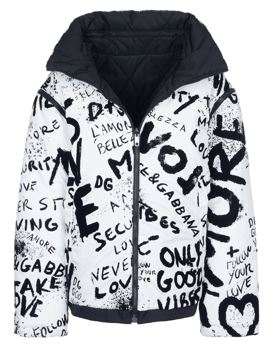 

Куртка Dolce & Gabbana, белый/черный