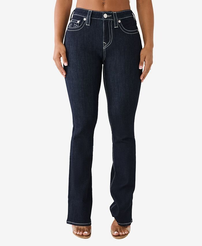 

Женские джинсы с пышной кокеткой Becca без клапанов True Religion, синий