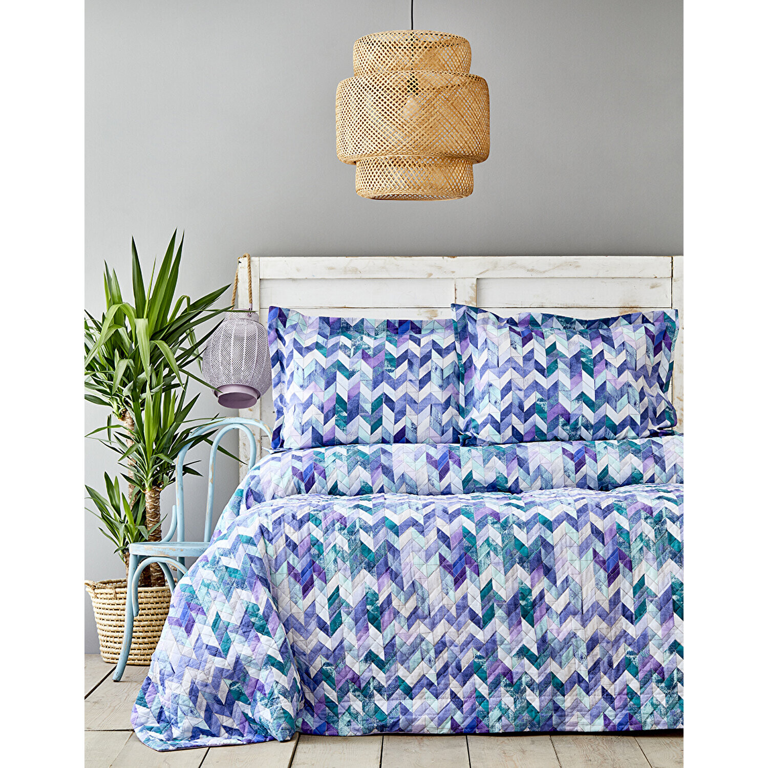 

Комплект постельного белья Karaca Home Melange Purple Single Полный набор