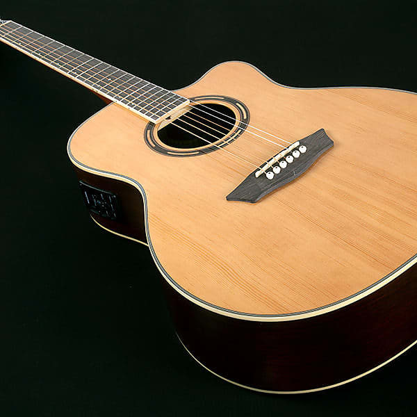 цена Акустическая гитара Washburn Apprentice AG70CEK Grand Auditorium Acoustic/Electric Guitar 2021 Natural Gloss