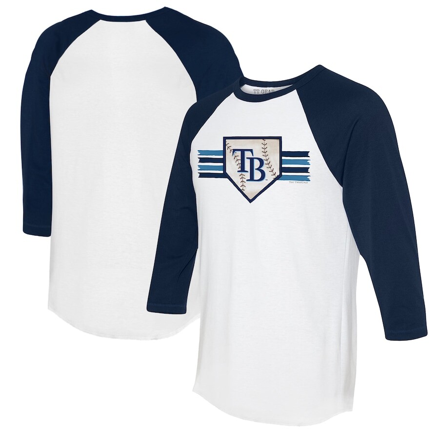 

Футболка с длинным рукавом Tiny Turnip Tampa Bay Rays, белый