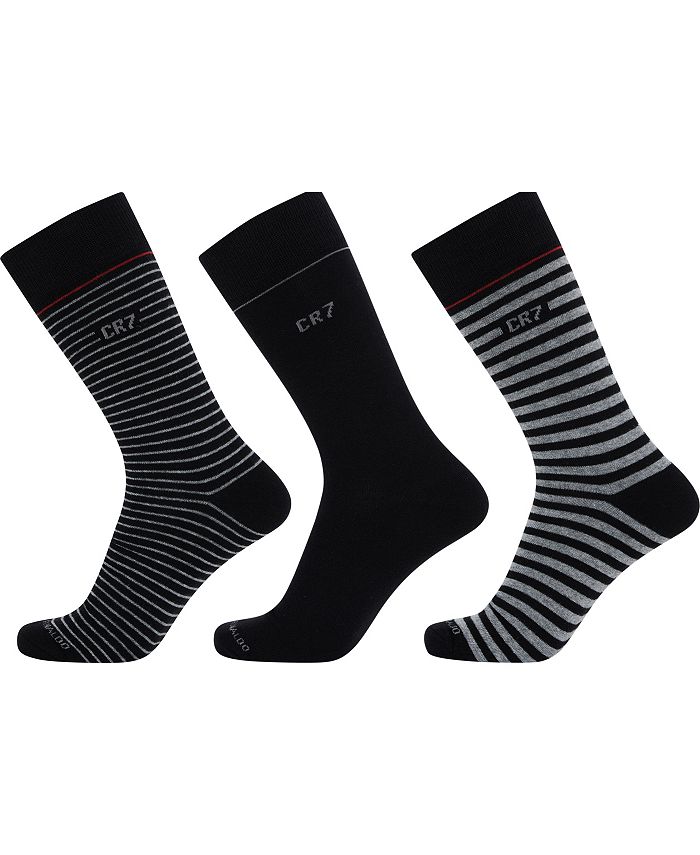 Модные мужские носки в подарочной упаковке, 3 шт. CR7, цвет Gray, Black летние дышащие удобные носки корейские ультратонкие блестящие носки до середины икры модные нейлоновые яркие шелковые прозрачные чулочн