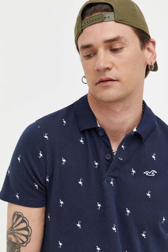 

Компания Холлистер поло Hollister Co., темно-синий