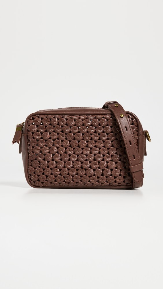 

Сумка Madewell Transport Camera Leather Crochet