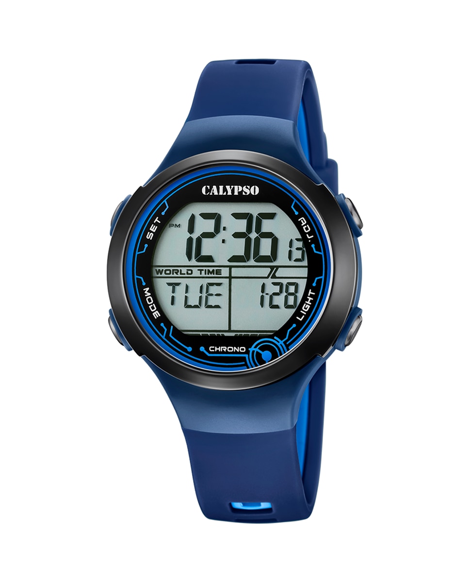 K5799/5 Crush синие резиновые женские часы Calypso, синий декор настенный 20 1х50 5 calypso 1 аквамарин