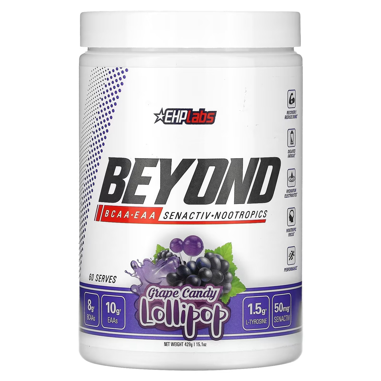 

Леденец EHPlabs Beyond BCAA + EAA с виноградной карамелью