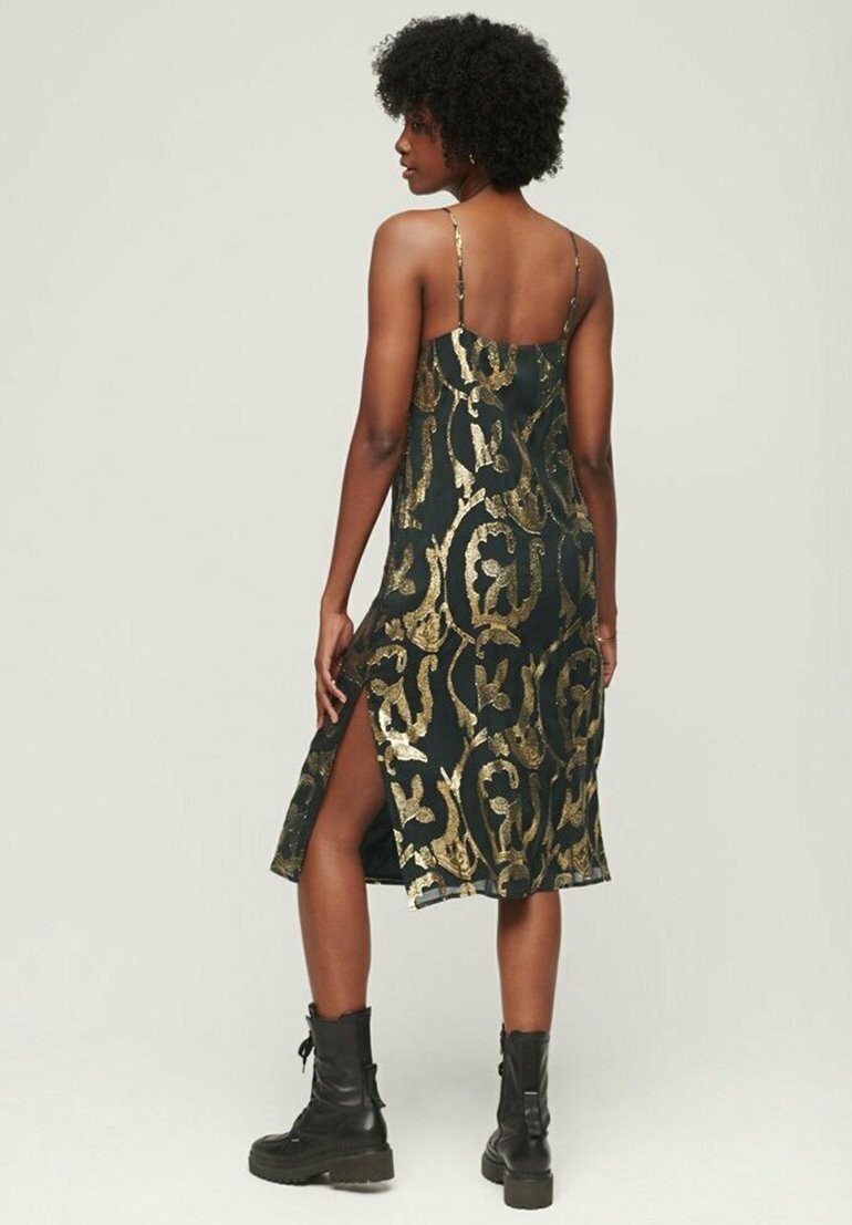 

Коктейльное платье MIDI SLIP Superdry, зеленый