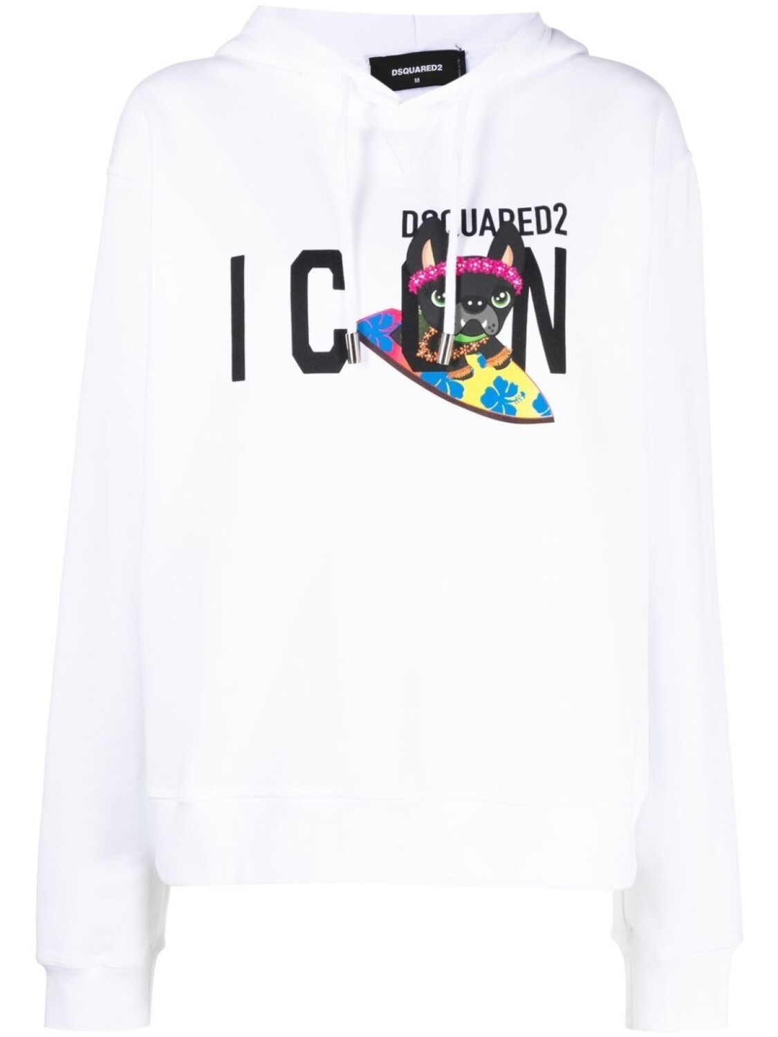 

Dsquared2 худи с кулиской и логотипом, белый