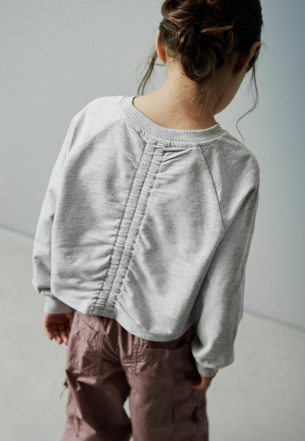 

Футболка с длинными рукавами Boxy Ruched Back Next, цвет grey