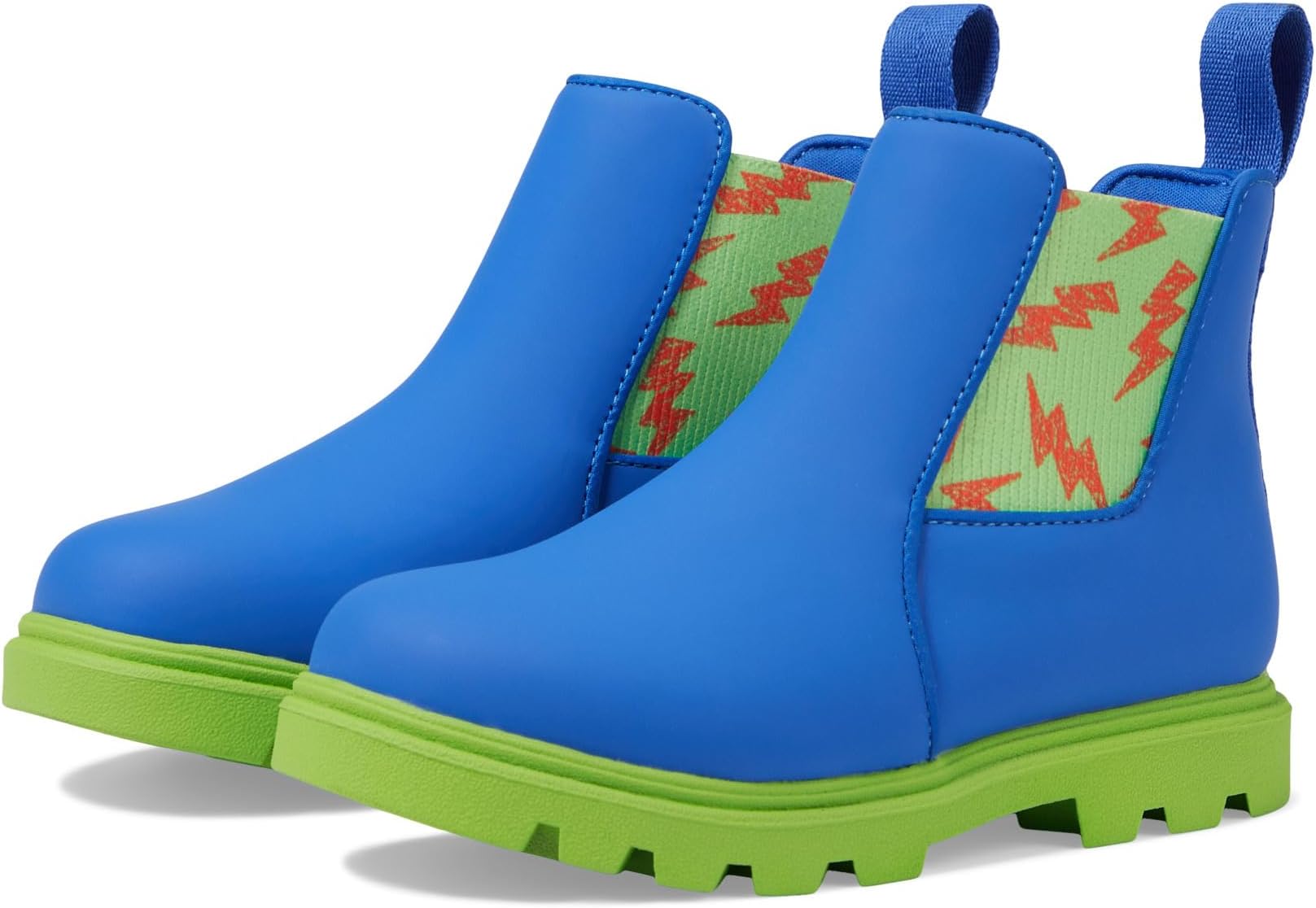 Ботинки Челси Kensington Treklite Bloom Native Shoes Kids, цвет UV Blue/Snap Green/Snap LaFlame Lightning