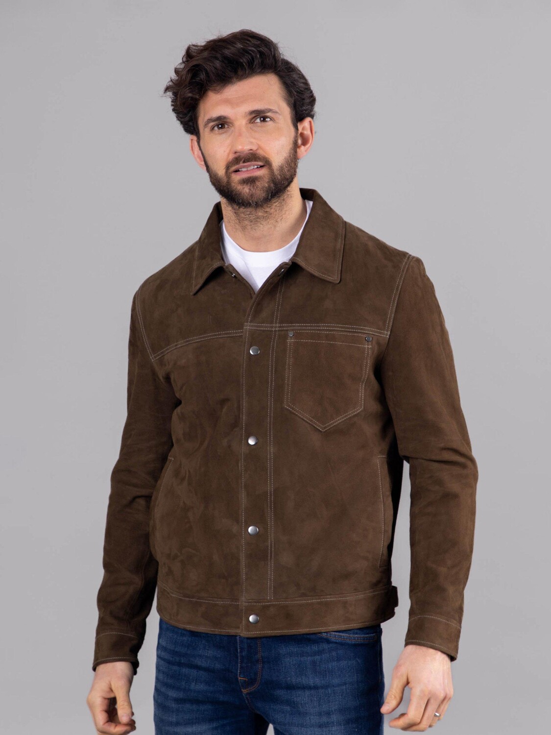 

Замшевая куртка Seaton Lakeland Leather, хаки