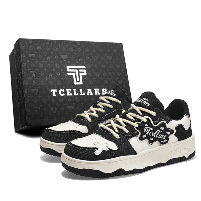 

Кроссовки TCELLARS Skateboarding Shoes Unisex Low-top Panda Black, цвет Panda Black