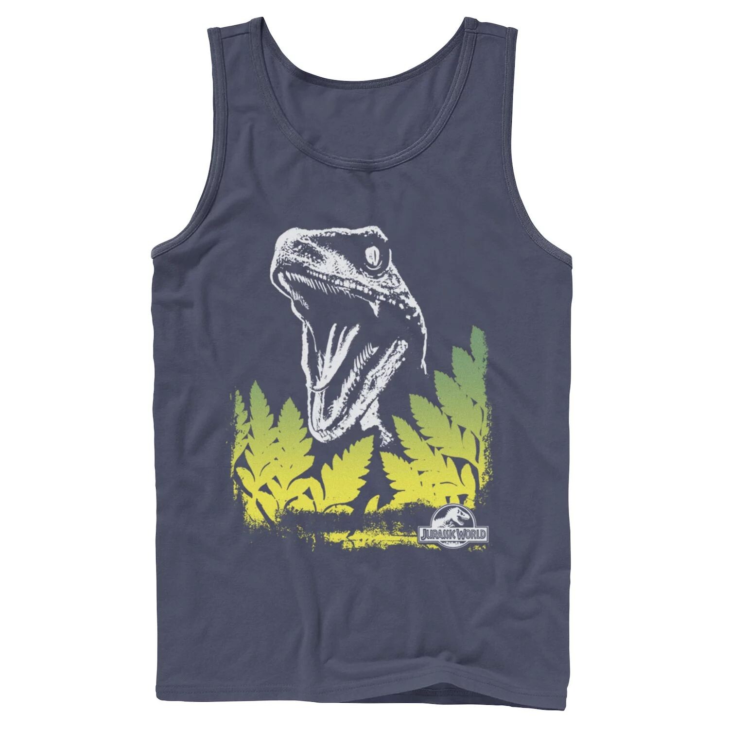 

Мужская майка с графическим рисунком Jurassic World Raptor Roaring Behind Busches Licensed Character