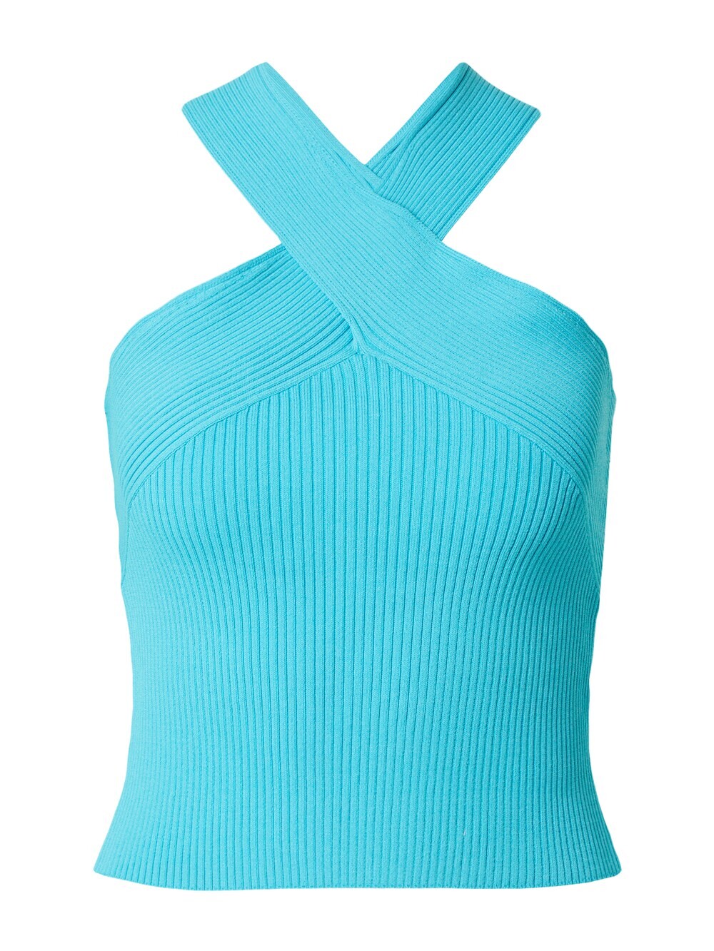 

Вязаный топ TOPSHOP, светло-синий