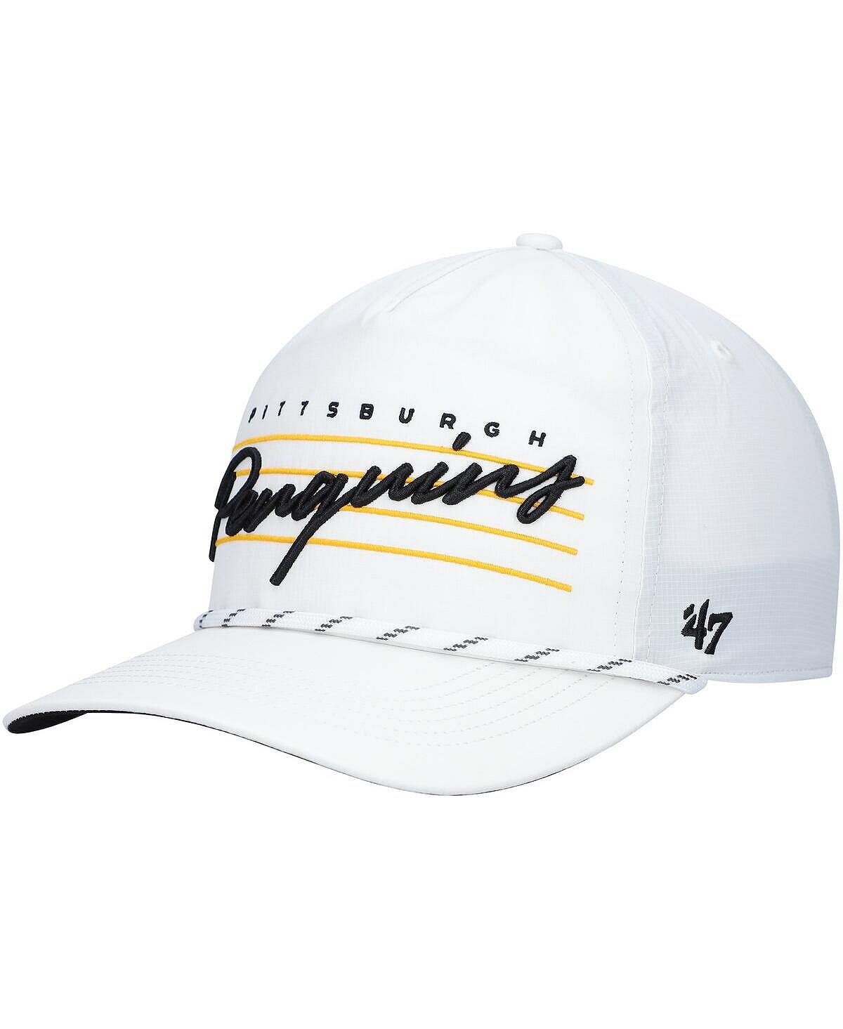 

Мужская белая кепка Pittsburgh Penguins Downburst Hitch Snapback '47 Brand